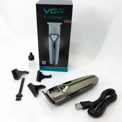 Профессиональная машинка триммер беспроводная для стрижки волос VGR V-008 Pro, машинка для стрижки головы