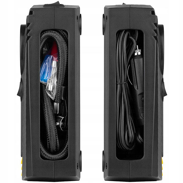 Автомобильный компрессор 12V насос с фонариком, мощный насос для колес автомобиля от прикуривателя