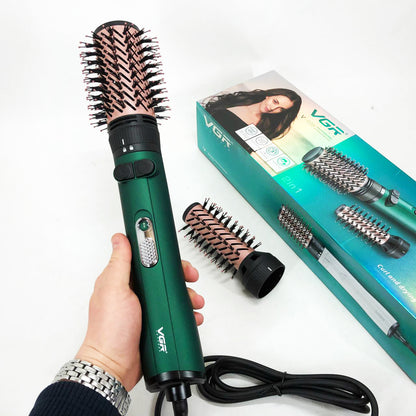 Фен щетка для волос 2 в 1 VGR V-498, стайлер браш, Фен для красивой укладки волос, Фен для ломких волос