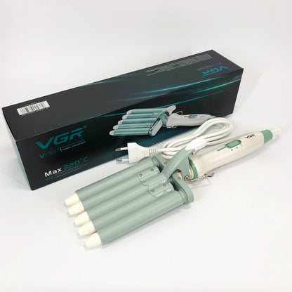 Плойка волна для волос VGR V-597 пять волн диаметр 16 мм с керамическим покрытием для кучеряшек и локонов