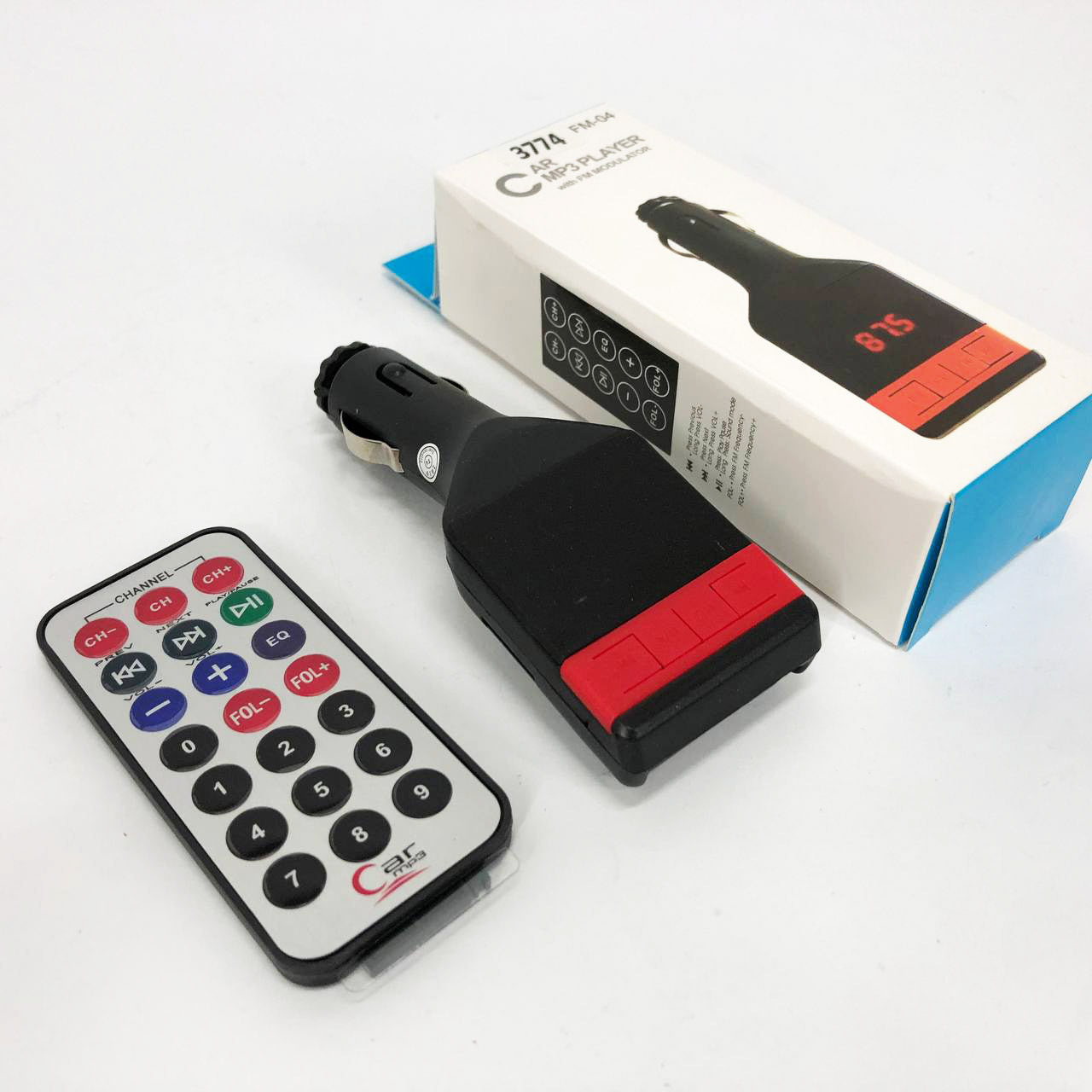 Автомобильный FM-модулятор трансмиттер Fm-04, MP3 Player с пультом дистанционного управления