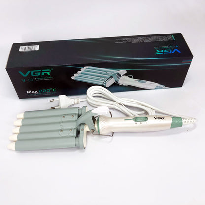Плойка волна для волос VGR V-597 пять волн диаметр 16 мм с керамическим покрытием для кучеряшек и локонов