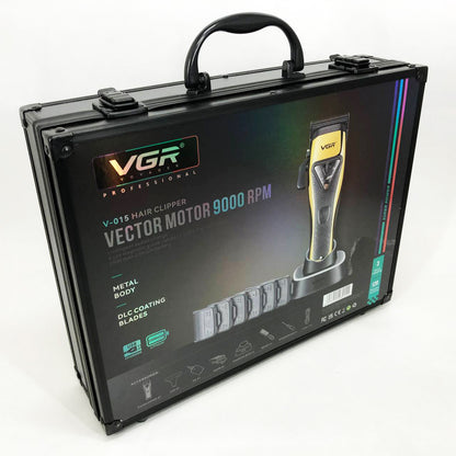 Машинка для стрижки VGR V-015 аккумуляторная беспроводная профессиональная 6 насадок