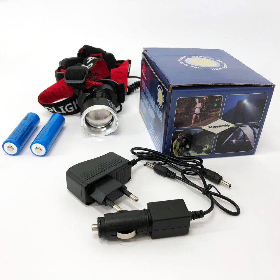 Налобный фонарь X-Balog BL-T07B-P90, мощный тактический налобный фонарик, водонепроницаемый фонарь