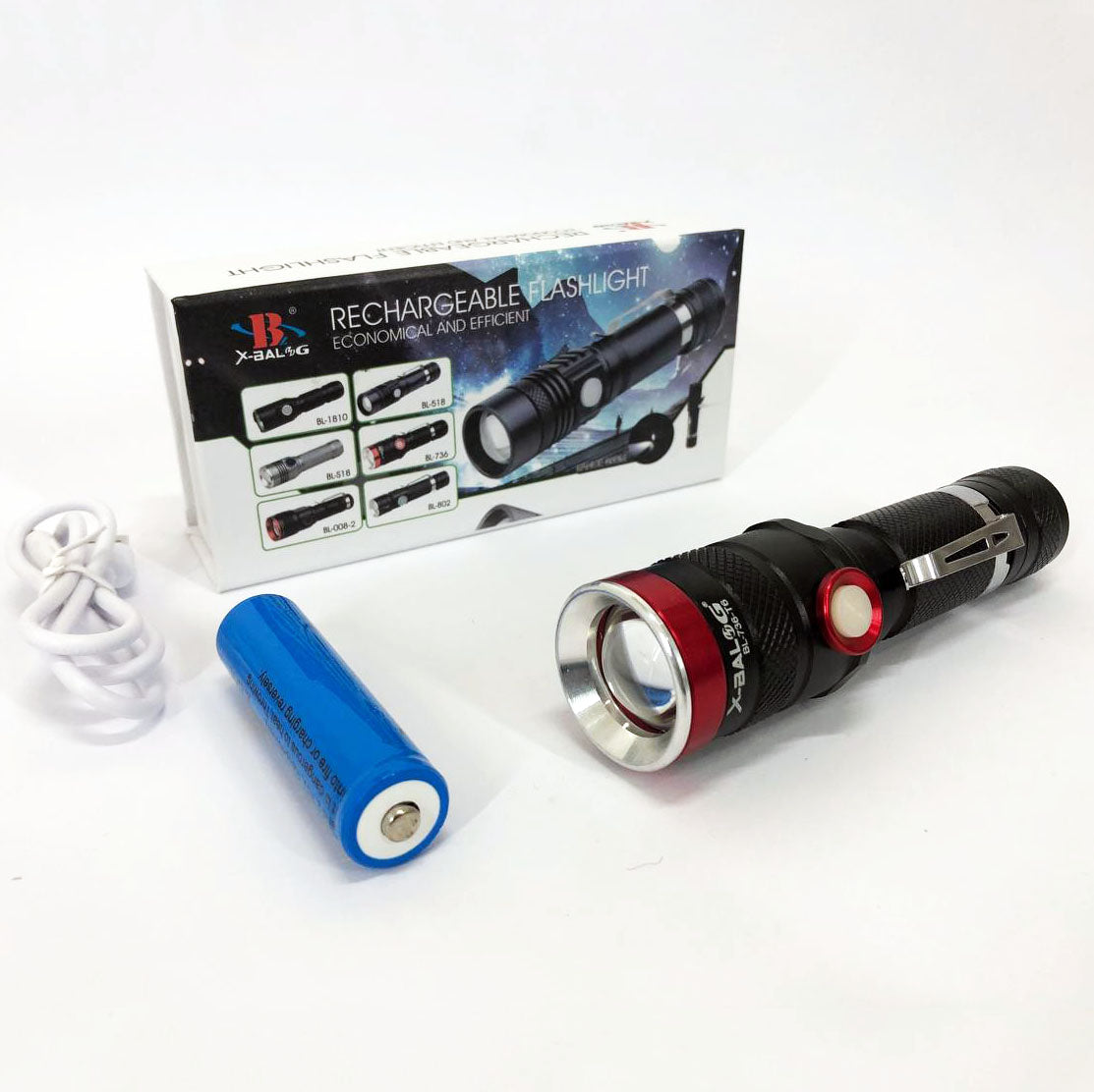 Фонарик тактический ручной Bailong BL-736-T6, фонарик светодиодный ручной аккумуляторный портативный