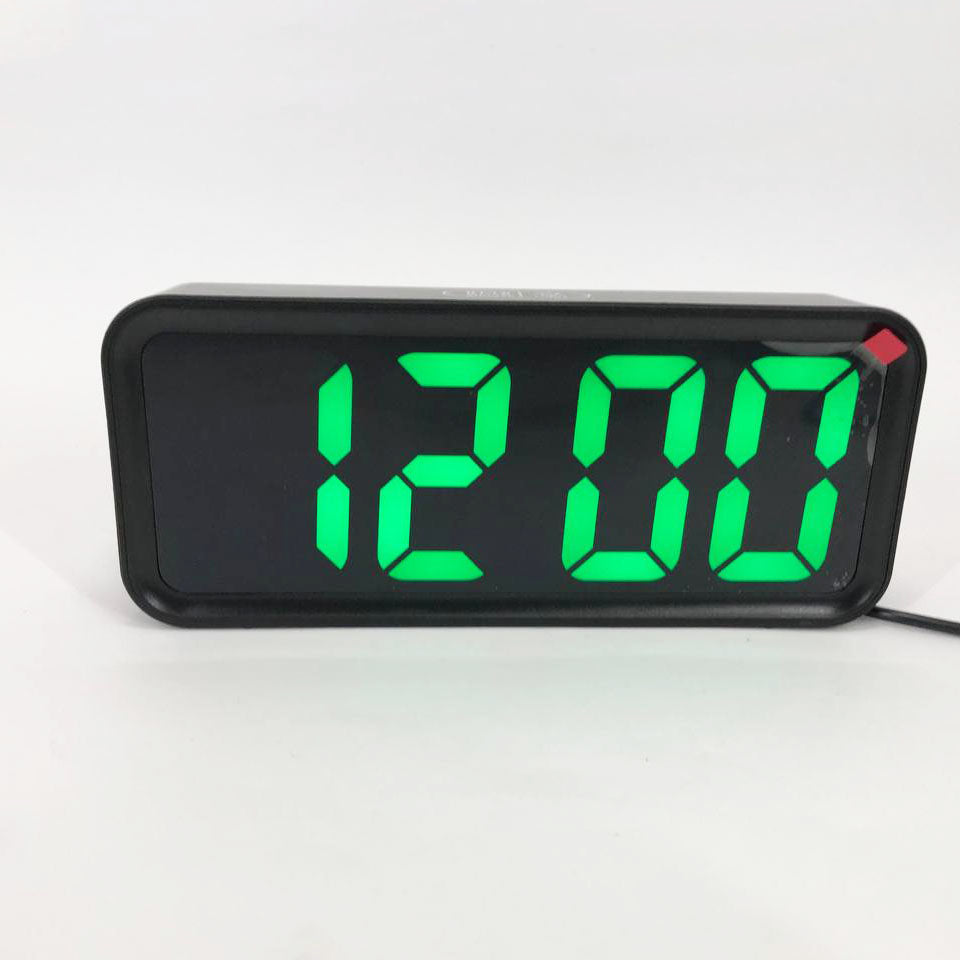 Часы настольные DT-6508 с будильником и USB зарядкой с зеленой подсветкой, лед часы настольные