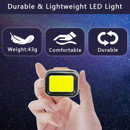 Фонарь налобный CY-2027-B-COB(white+red)