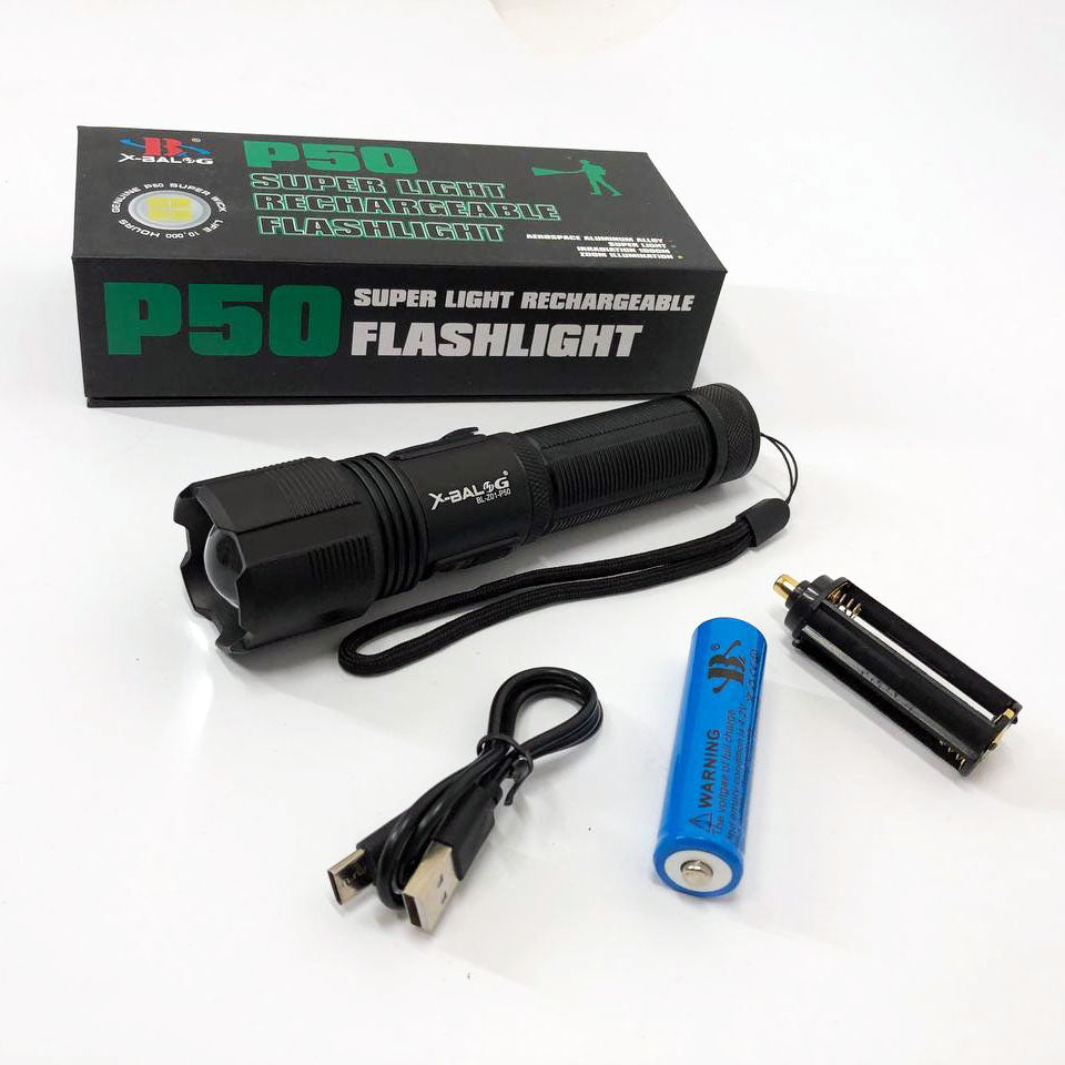 Фонарик ручной тактический Bailong BL-Z01-P50, сверхмощный фонарик, тактические фонари для охоты