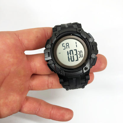 Часы наручные мужские SKMEI 1545BKWT BLACK-WHITE, водонепроницаемые мужские часы. Цвет: черный