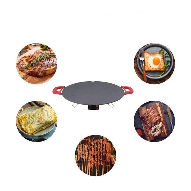 Электрический противень для жарки гриль с антипригарным покрытием RAF R.5304 1800W Варочная поверхность