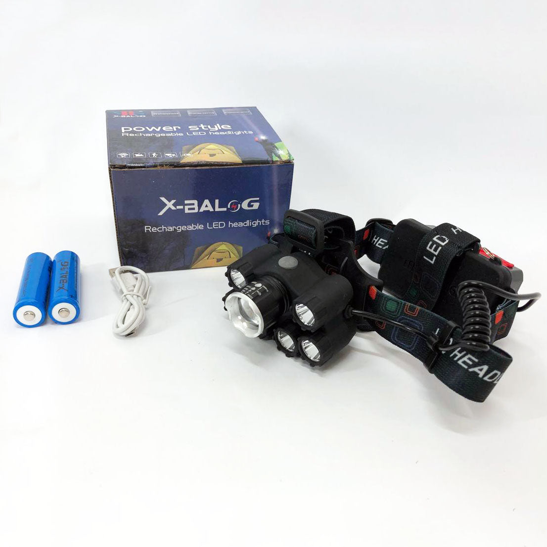 Яркий светодиодный налобный фонарь Bailong Police BL-T78 5 led белый, налобный фонарик с usb зарядкой