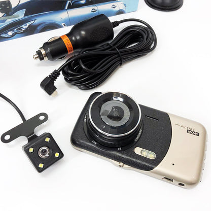 Видеорегистратор автомобильный MHZ DVR CT503 1080P с двумя камерами, Регистратор с камерой на машину