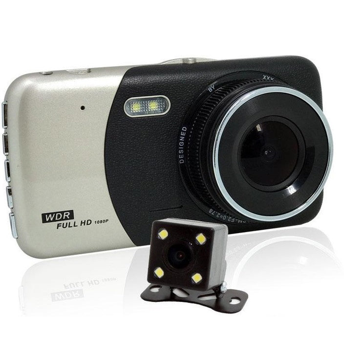 Видеорегистратор автомобильный MHZ DVR CT503 1080P с двумя камерами, Регистратор с камерой на машину