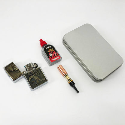 Зажигалка бензиновая в подарочной коробке N11, подарочные прикольные зажигалки, подарок зажигалка парню