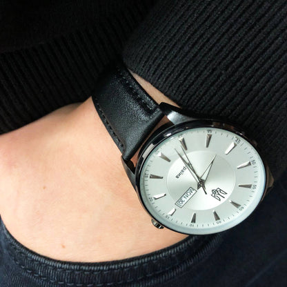 Часы наручные мужские SKMEI 5702/2075BKSI, Классические кварцевые мужские наручные часы, Супер часы