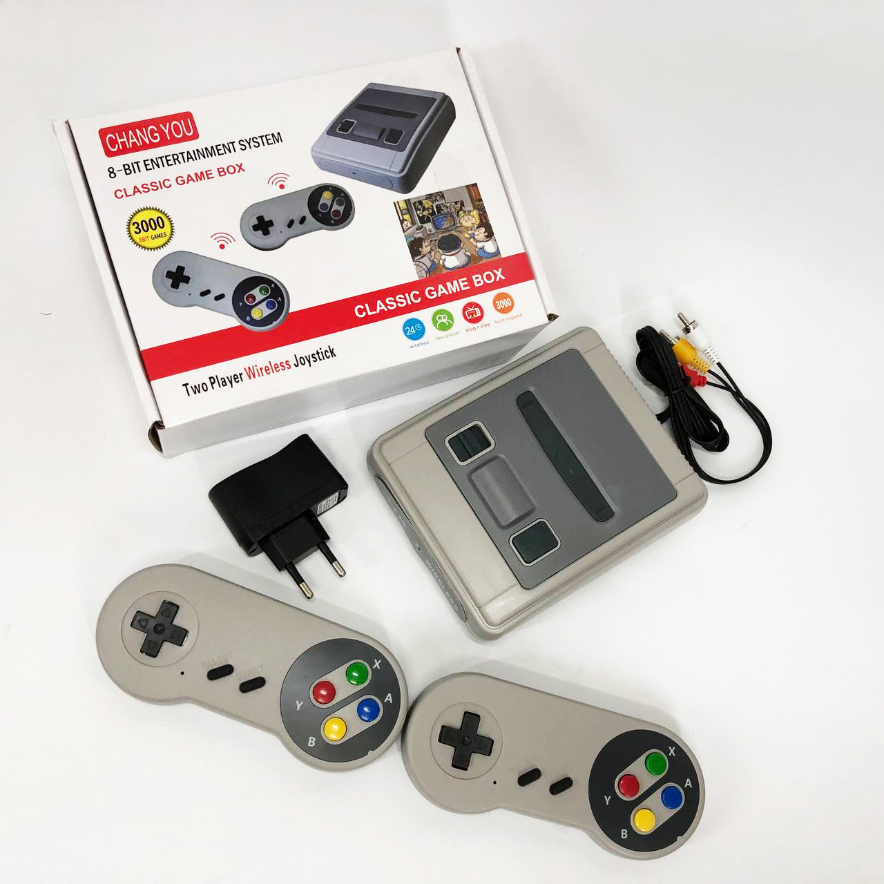 Игровая приставка с беспроводными джойстиками 3000 игр LH-35, Приставка игровая с удаленным управлением
