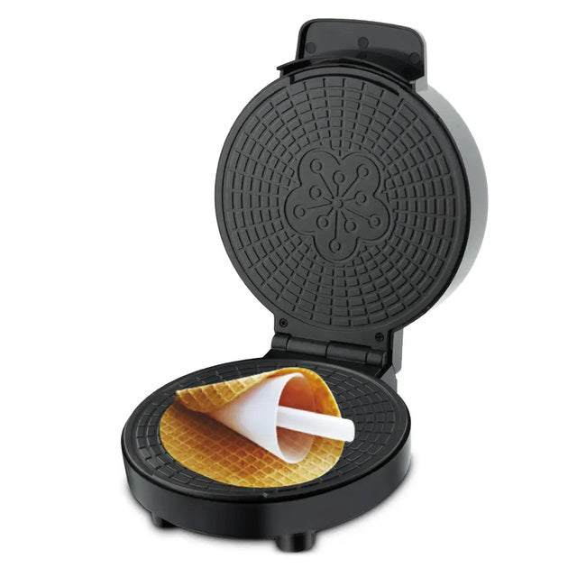 Электрическая вафельница RAF R.565 с антипригарным покрытием и конусом для трубочек