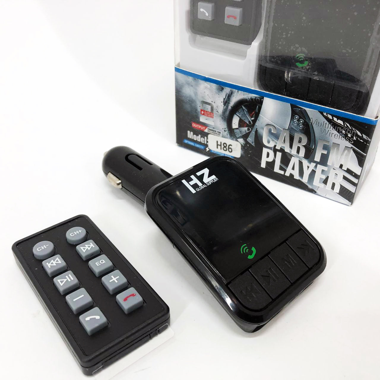 Трансмиттер/модулятор H86BT, FM модулятор с bluetooth, Fm трансмиттер в машину, Качественный фм модулятор