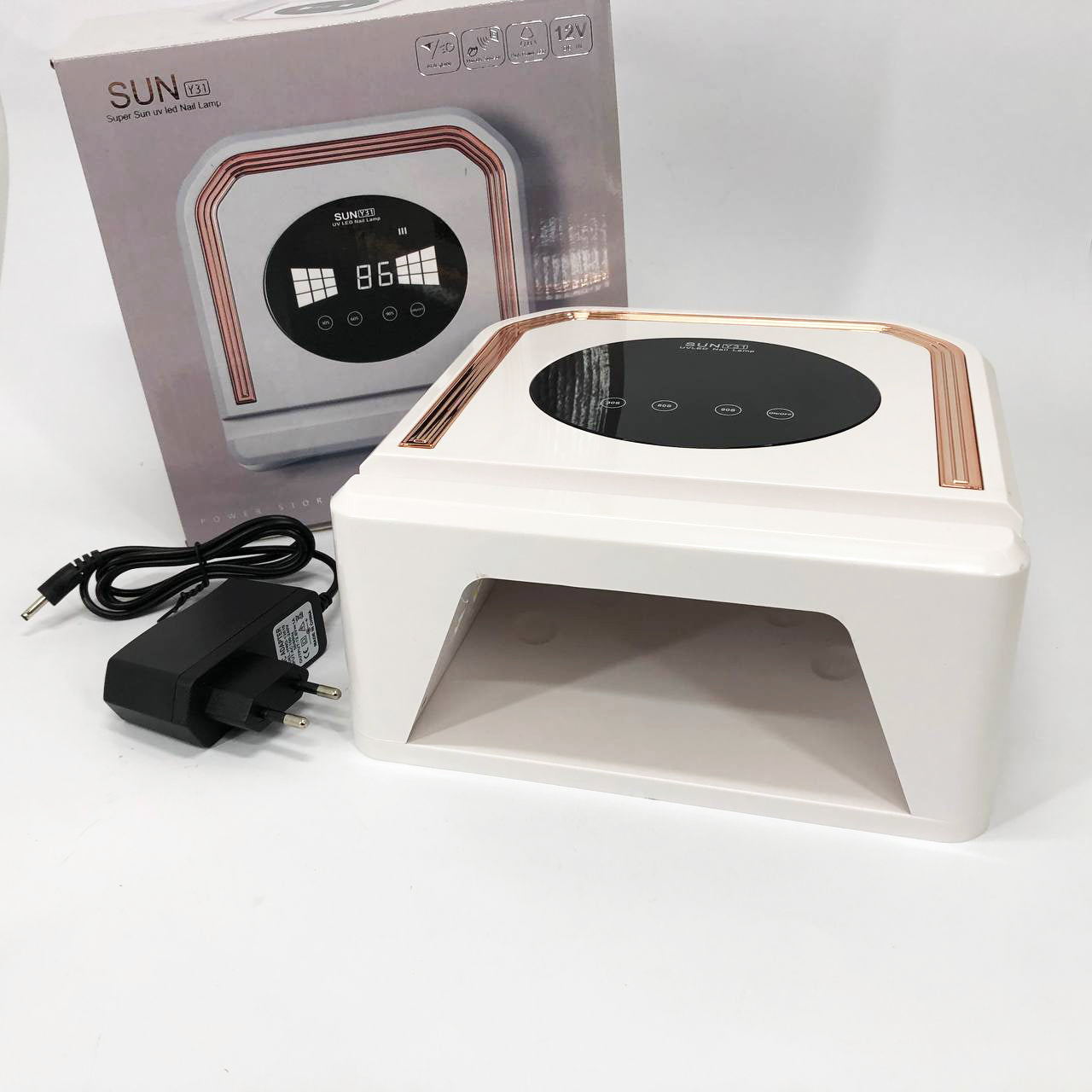 Лампа для ногтей UV LAMP SUN Y31 Сушилка для гель лака на аккумуляторе, Лампа для сушки гель-лака дома