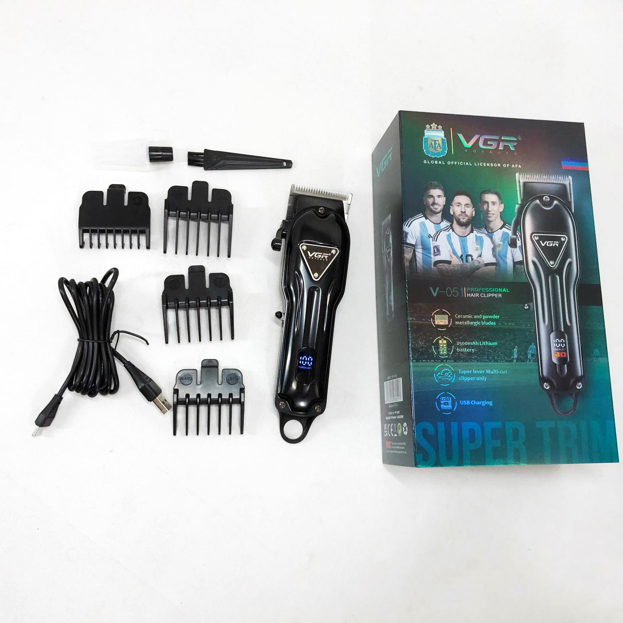 Аккумуляторная машинка для стрижки VGR V-051