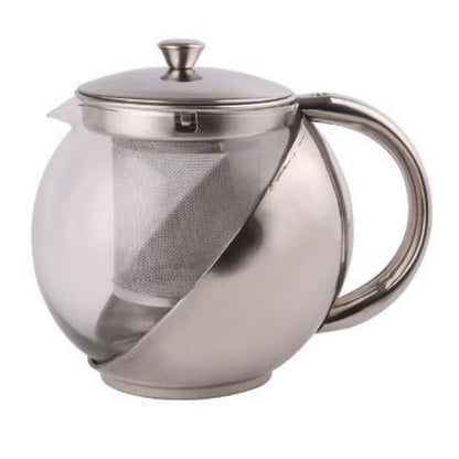 Стеклянный заварник с сетчатым фильтром UNIQUE UN-1162 0.75 л Удобный заварочный чайник из стекла с ситом