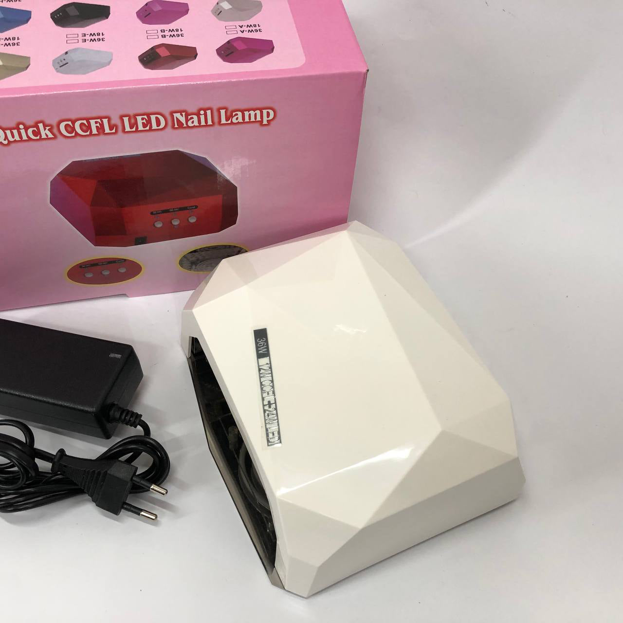 Сушарка для нігтів UV LAMP CCF+LED, Сушарка для нігтів, Портативна сушарка для нігтів. Колір: білий