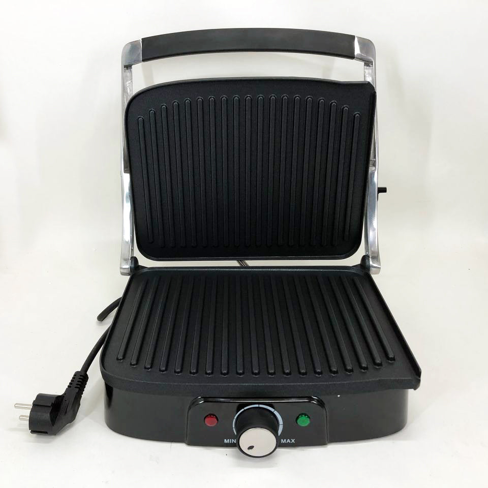 Гриль прижимной Rainberg RB-5413 терморегулятор антипригарный 3200 Вт нержавеющая сталь