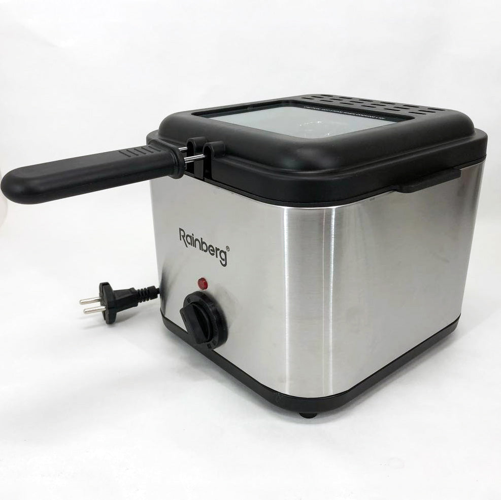 Фритюрница для дома Rainberg RB-2219 с терморегулятором и съемной чашей электрофритюрница мини фритюрница