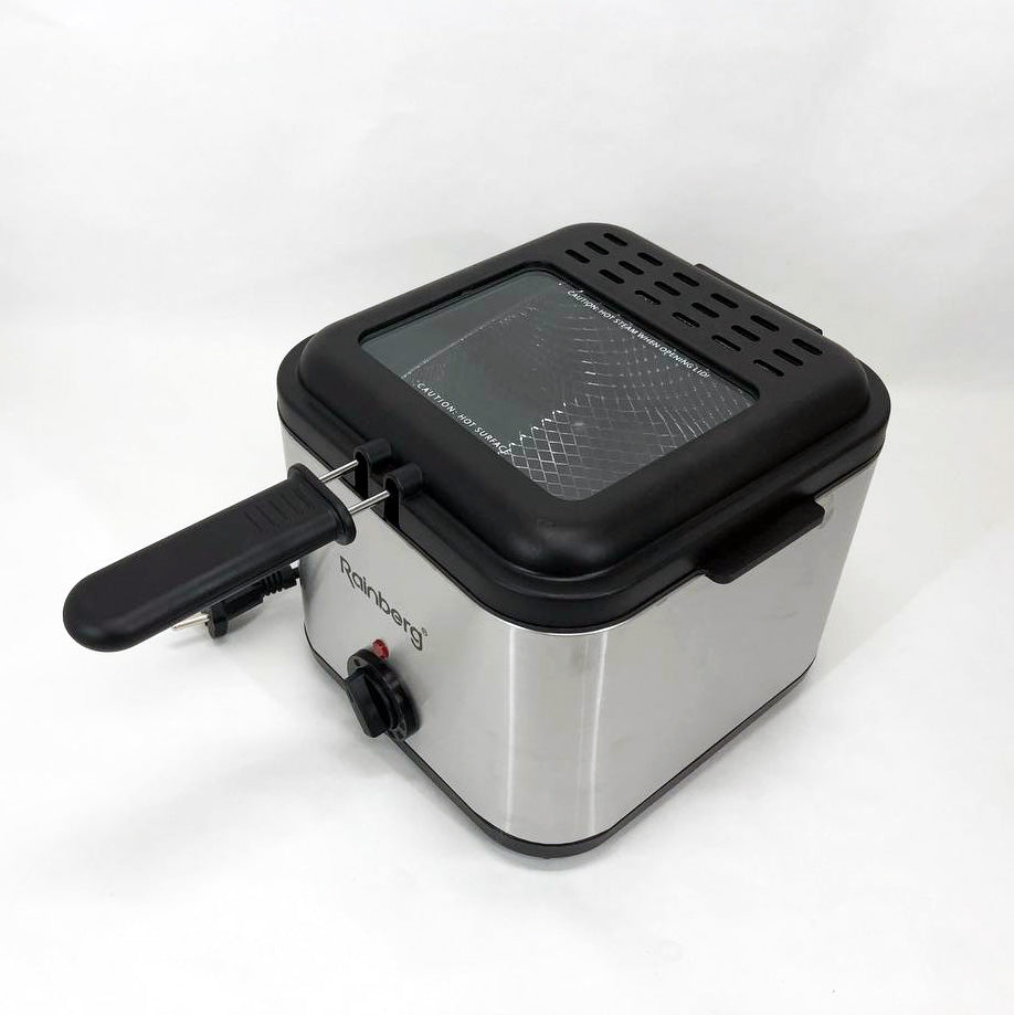 Фритюрница для дома Rainberg RB-2219 с терморегулятором и съемной чашей электрофритюрница мини фритюрница
