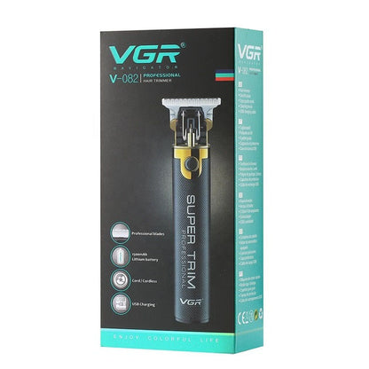 Машинка для стрижки VGR V-082 аккумуляторная беспроводная профессиональная + 3 насадки триммер для волос