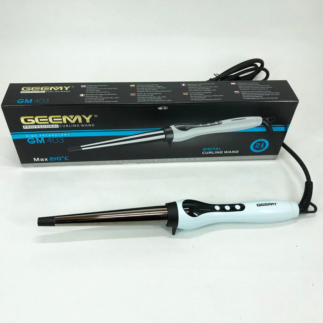 Конусная профессиональная плойка для локонов Gemei GM-403