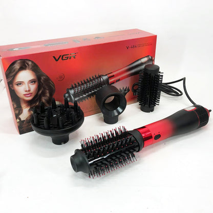 Фен-щітка стайлер VGR V-484 4 в 1. Колір: червоний