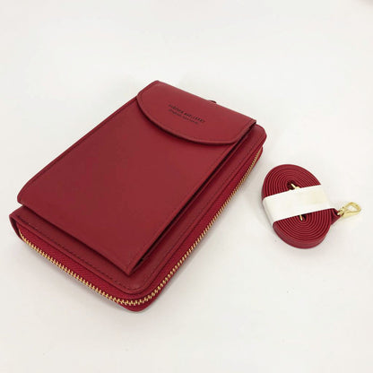 Женский клатч-шумка BAELLERRY Forever Young, Кошелек сумка с отделением для телефона. Цвет: розовый