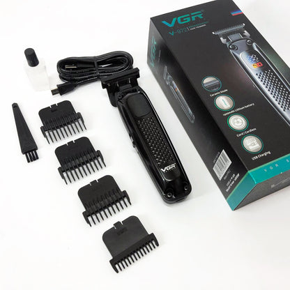Машинка для стрижки волос триммер VGR V-972 профессиональная с насадками аккумуляторная USB
