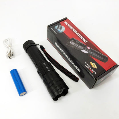 Фонарик карманный светодиодный Police BL-6525-GT100 с ремешком и функцией зума