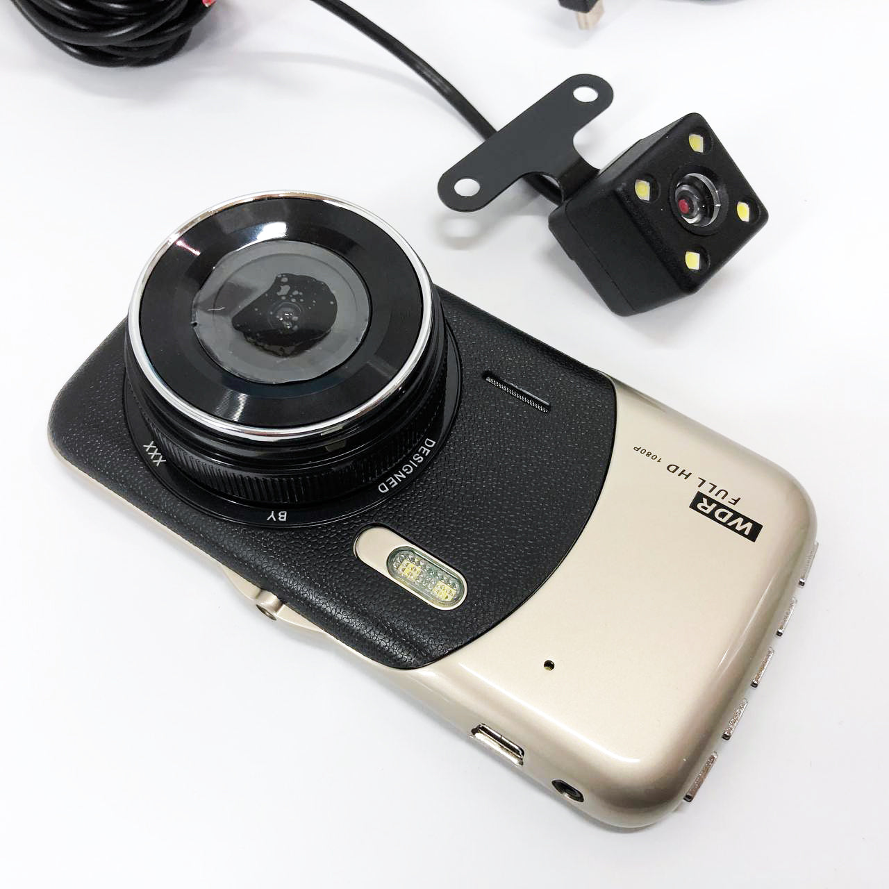 Видеорегистратор автомобильный MHZ DVR CT503 1080P с двумя камерами, Регистратор с камерой на машину