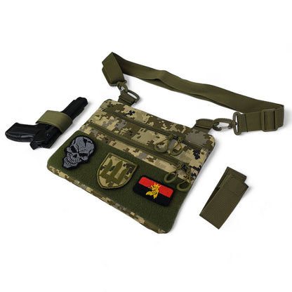 Сумка-кобура піксель камуфляж, тактична чоловіча сумка з тканини кордури AOR-1