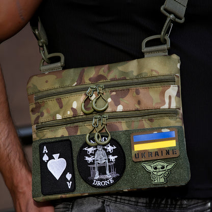 Мужская сумка тактическая нагрудная, Сумка через плечо военная, Тактический рюкзак через плечо