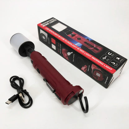 Фонарь аккумуляторный WORKLIGHT-072-XPE 10W 350Lm с крюком и магнитом, Многофункциональный led фонарь