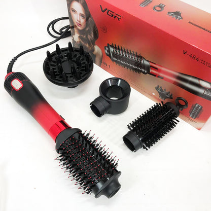 Фен-щітка стайлер VGR V-484 4 в 1. Колір: червоний
