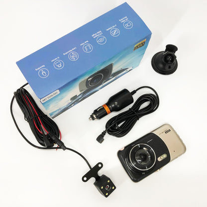 Видеорегистратор автомобильный MHZ DVR CT503 1080P с двумя камерами, Регистратор с камерой на машину