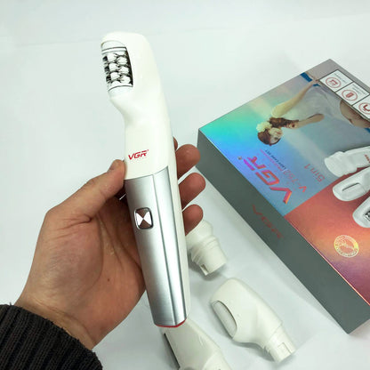 Эпилятор VGR 5 в 1 V-752, 5 насадок. Цвет: красный