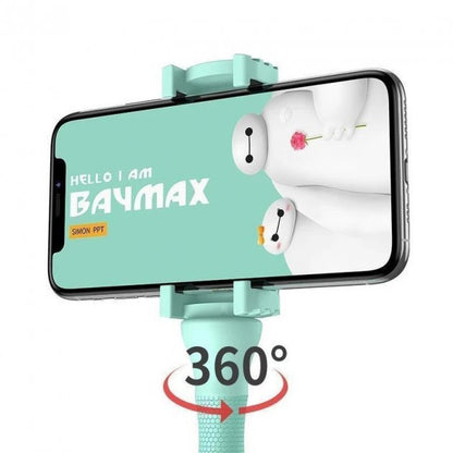 Гибкий держатель для телефона с присосками универсальный Cute Worm Lazy Holder. Цвет: голубой