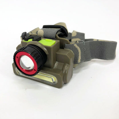 Фонарь налобный Police 8808/6908-XPE+COB, micro USB, встроенный аккумулятор, фонарик на голову с зарядкой