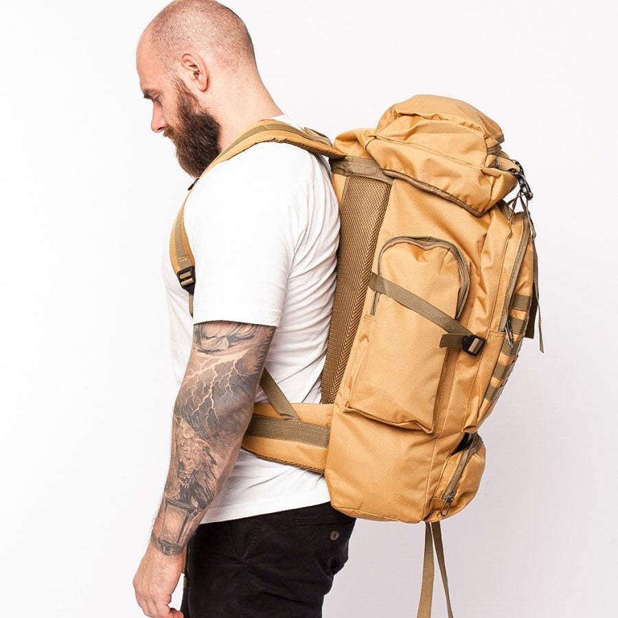 Рюкзак военный тактический для похода 70 л, Военный тактический рюкзак туристический солдатский военный