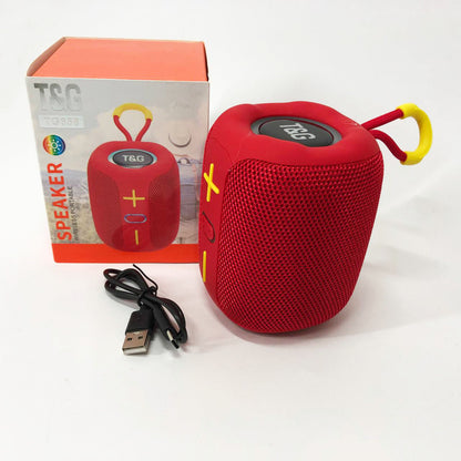 Портативная Bluetooth колонка TG658 8W с RGB подсветкой, колонка для вечеринки. Цвет: красный