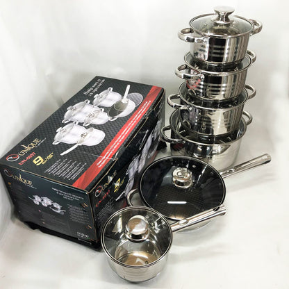 Набор посуды UNIQUE UN-5037 12 предметов (16; 16; 18; 20; 24; сковорода 24 см)