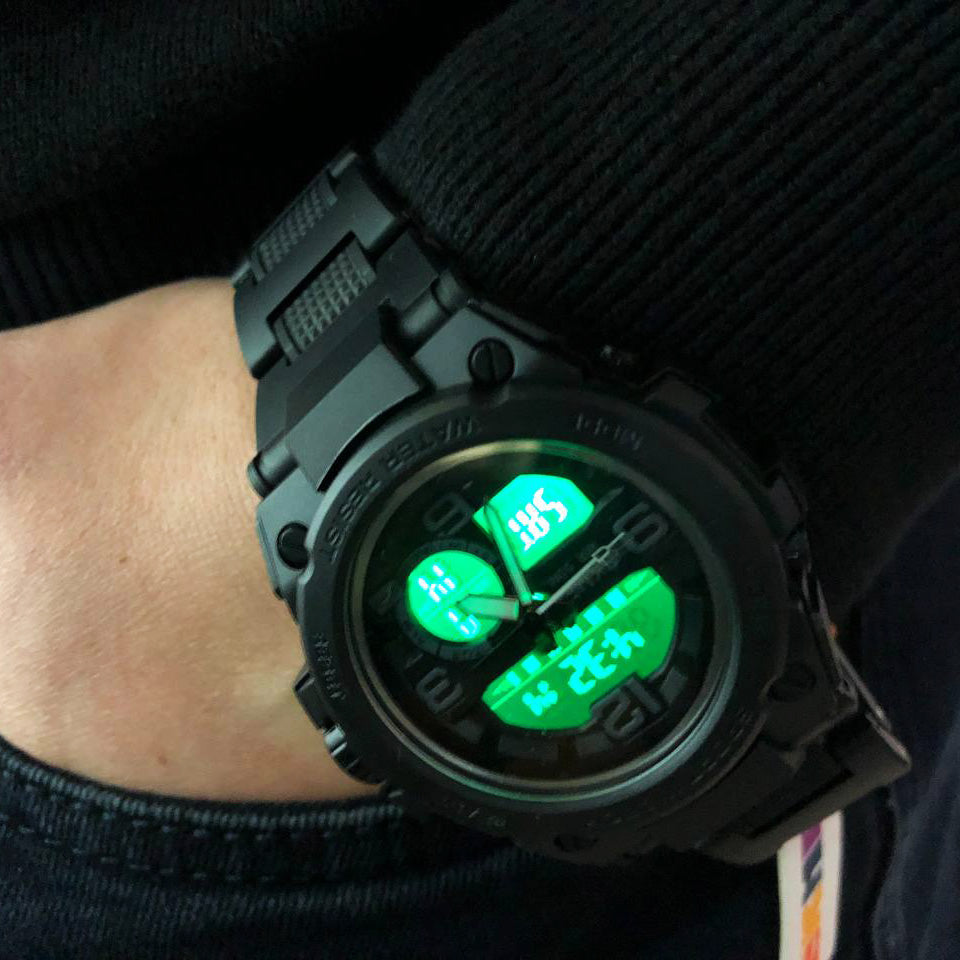 Часы наручные мужские SKMEI 1452BK BLACK, водонепроницаемые мужские часы. Цвет: черный