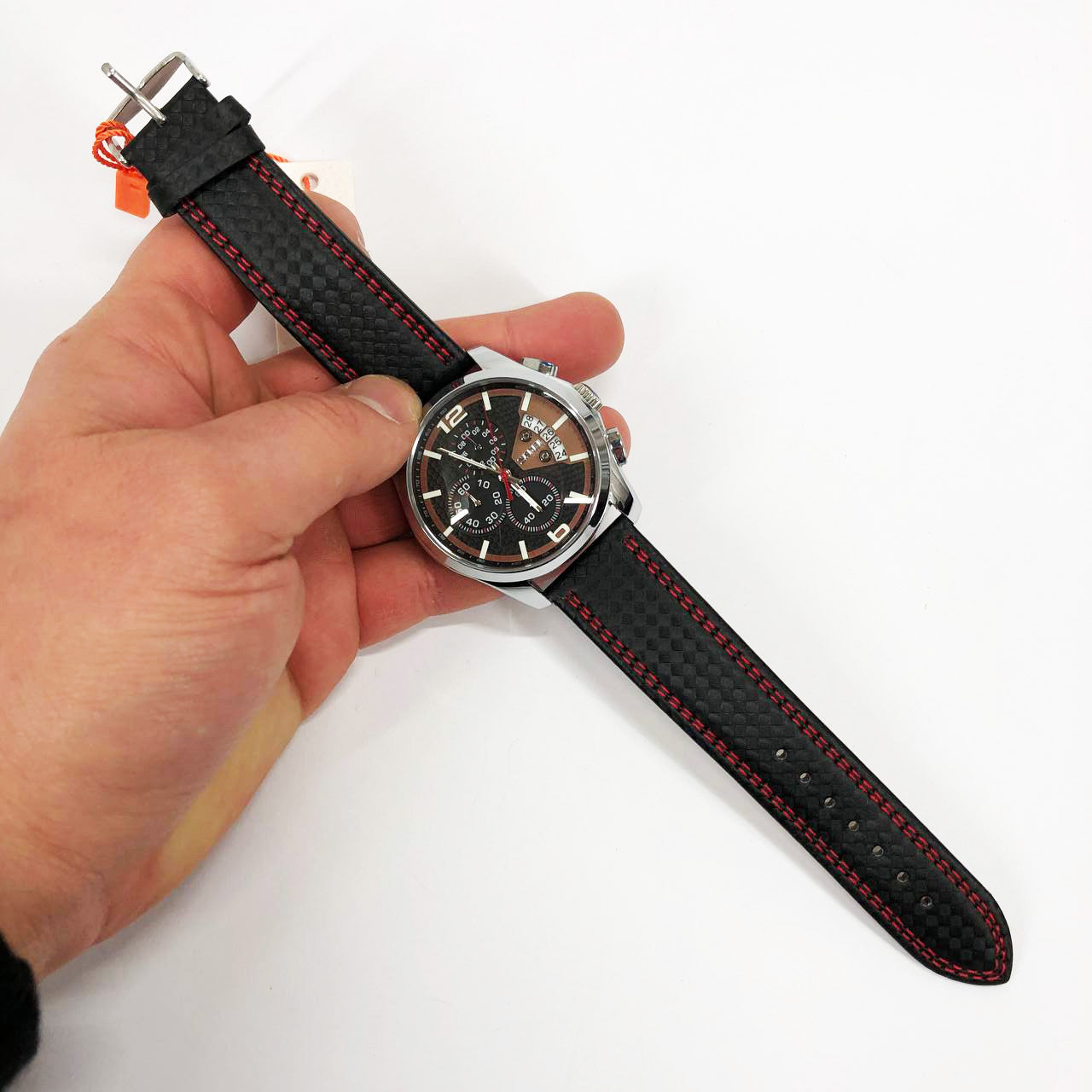 Часы наручные мужские SKMEI 9106RD, оригинальные мужские часы, модные мужские часы круглые