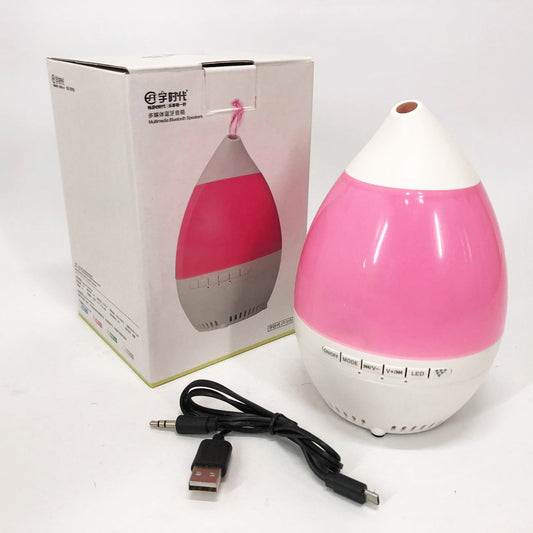 Колонка увлажнитель с диодной подсветкой JT-315, Настольный увлажнитель воздуха. Цвет: розовый